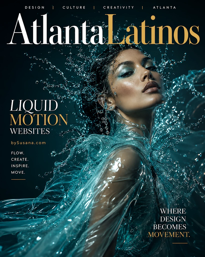 Liquid Motion website design concept by Susana