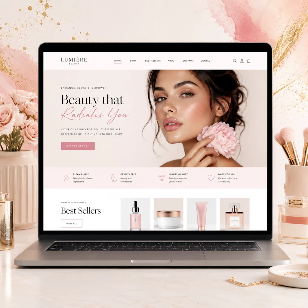 Elevated professional website design by Susana