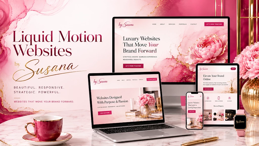 Liquid Motion Websites by Susana responsive custom website design