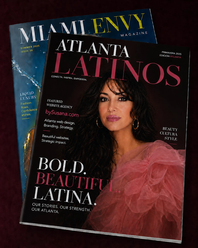 BySusana.com featured website agency in Atlanta Latinos Magazine
