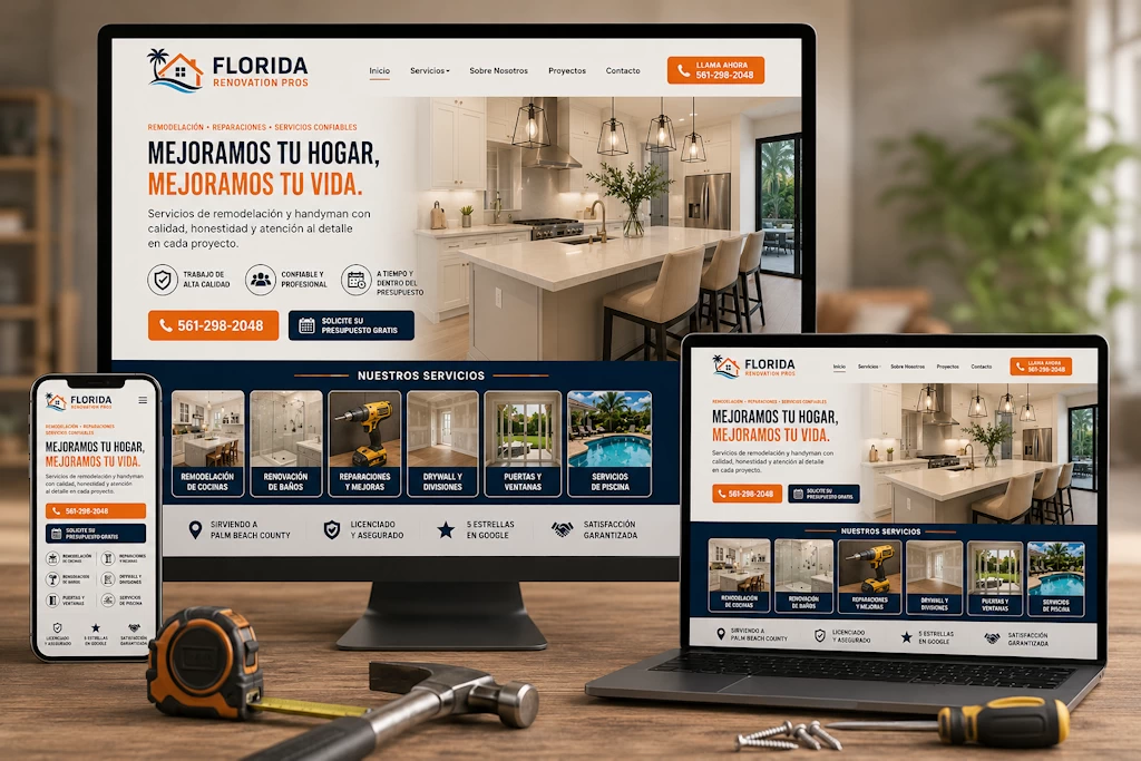 Florida Renovation Pros website design